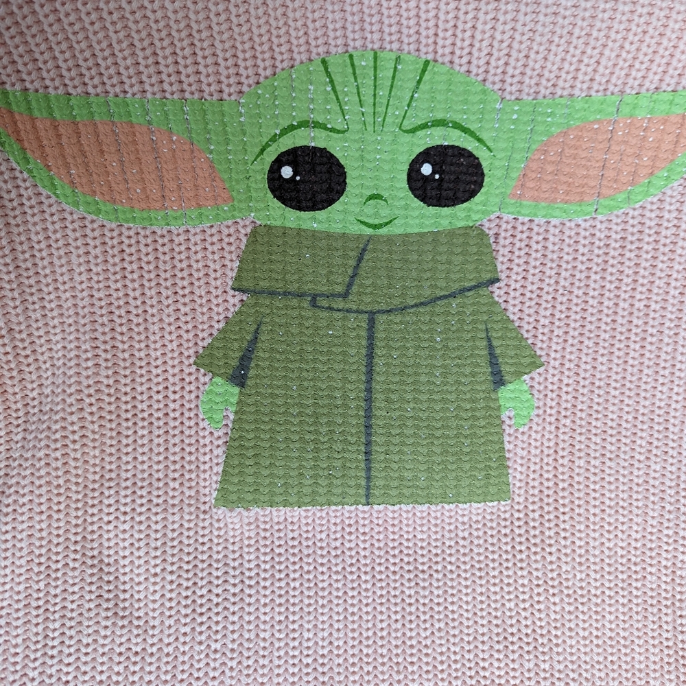 *Discontinued* Love Your Melon Cotton Knit Grogu Star Wars Sweater Oversized